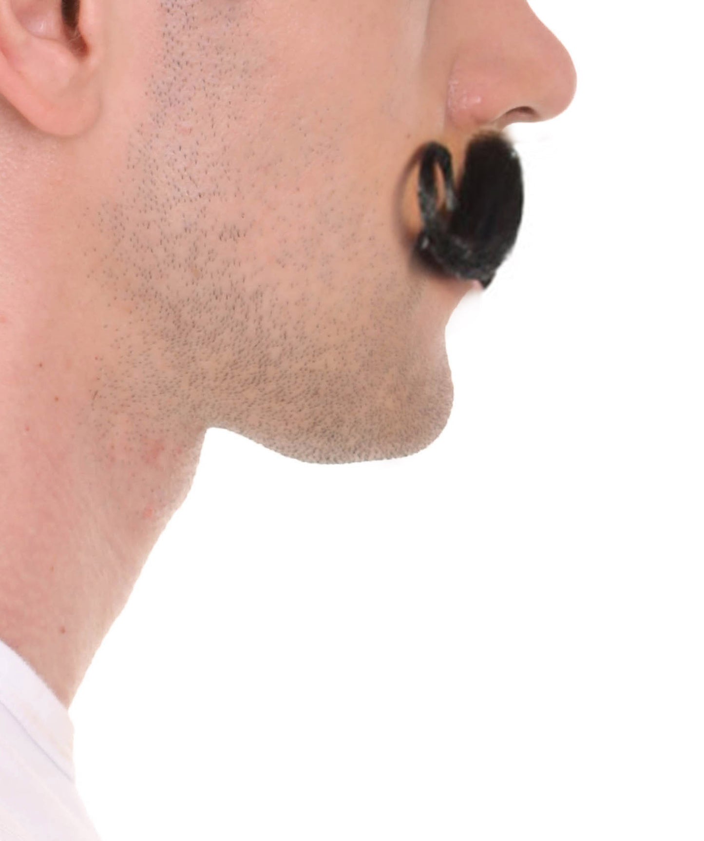 Wigs2you MU-030 メンズ リリーフピッチャー ローリー 口ひげセット ブラック コスプレ ひげ