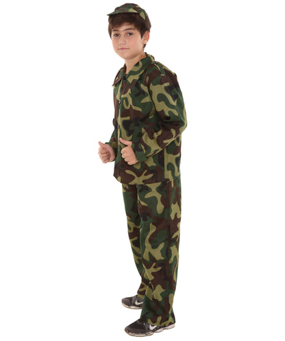 子供の JCO-056(キッズ) 陸軍兵士の衣装 マルチカラーコスプレ衣装