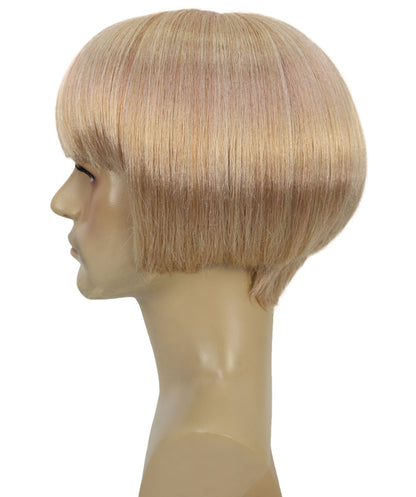 Wigs2you H-6936 大人用メンズ イヤークエイク風ブロンドボブウィッグ サングラス付き | コスプレやコスチュームイベントにぴったりの大胆なレトロルック