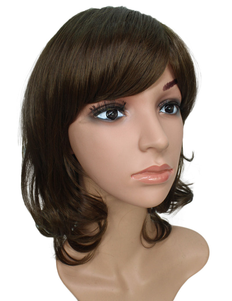 耐熱商品 | ミディアムウィッグ | エアリーカールで女子力UPする人気スタイル | アレンジ自由 | ウィッグネット付き W-160