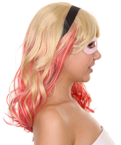 ハロウィンパーティープレミアムレディ H-5431 ミディアムレングス ハロウィンアニメーションスパイダーオブゴーストウィッグ マルチカラー