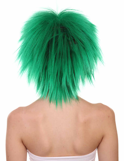 Wigs2you ハロウィンパーティープレミアムレディース H-1687 着け心地が良い とても快適 ファンキーパンク ダークグリーンウィッグ