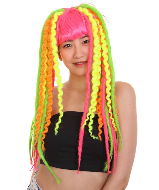 Wigs2youハロウィンパーティープレミアムレディースH-1992 美しい見た目のクレイジードリークラウンウィッグ