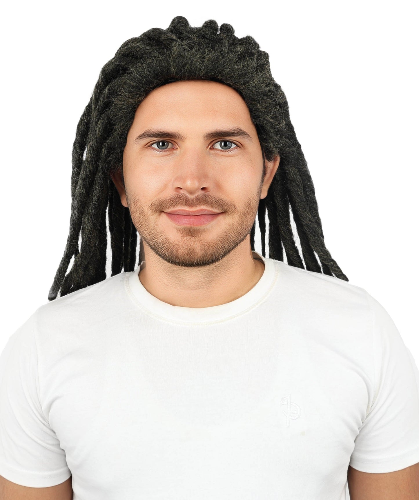 Wigs2you  H-7083 大人用 メンズ ファンタジー ブラック トライバル フルウィッグ ロング 合成繊維 調節可能なキャップ付き コスプレ、ハロウィン、舞台、テーマイベントに最適