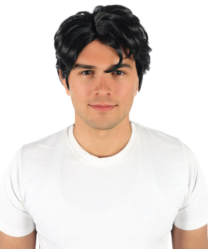 Wigs2you  H-7078 大人用 メンズ K-POP 風 デーモンハンター ショート レイヤード フルウィッグ ブラック 合成繊維 ハロウィンやパーティーに