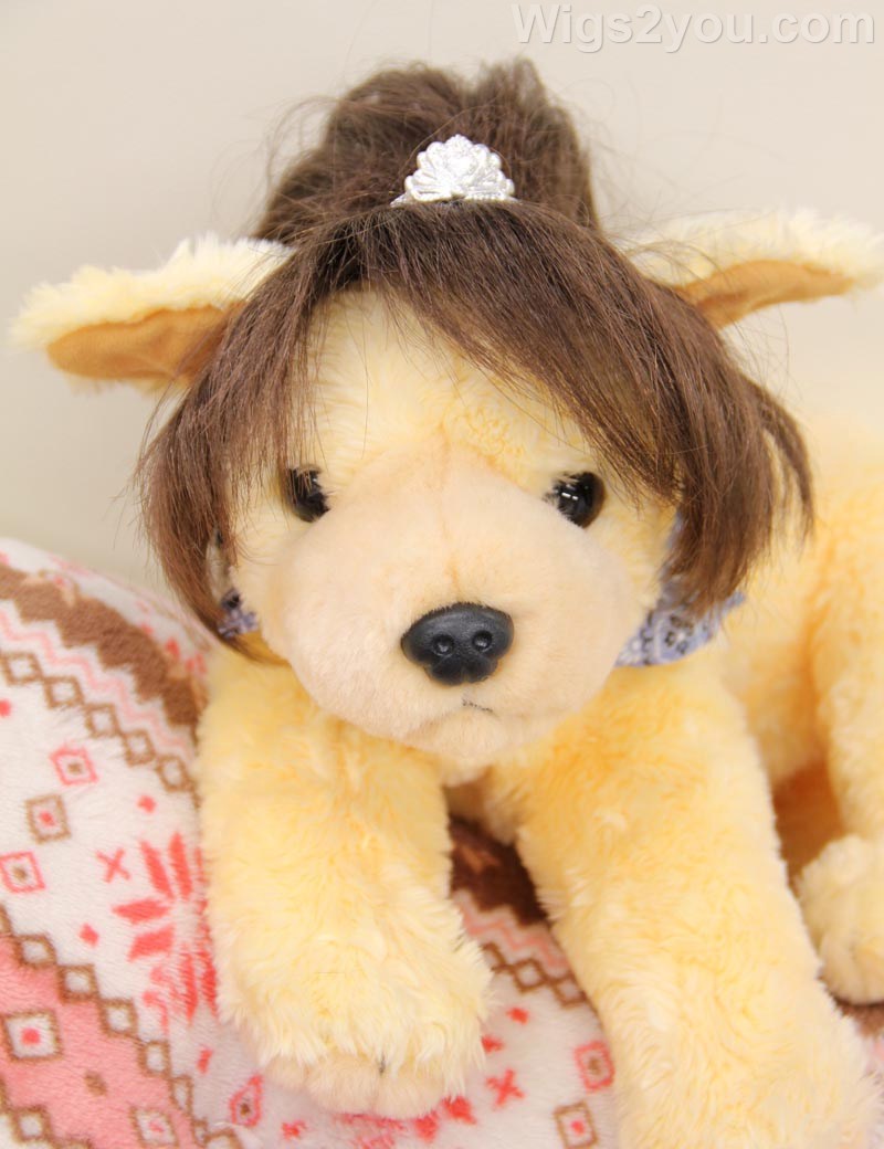 ペットウィッグ P-032 ダーキーブロンド かわいい変身のためのおしゃれなペットウィッグ