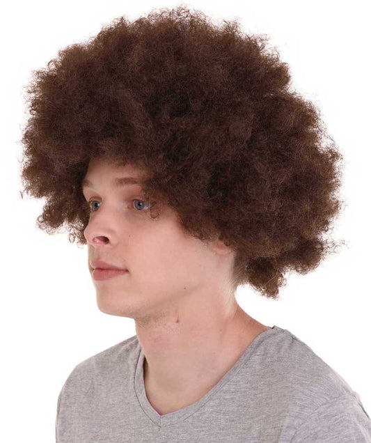 Wigs2you ハロウィンパーティープレミアム メンズ H-641 アフロブラウンカラーウィッグ