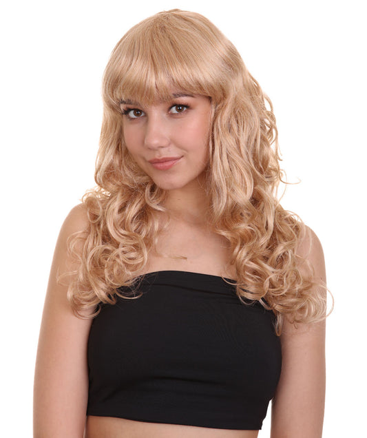 Wigs2you ハロウィンパーティー プレミアム レディース H-1019 着用しやすい ベラウィッグ ゴールデンブロンドカラー