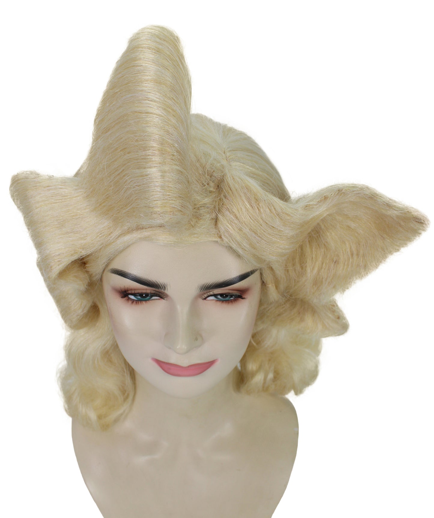 レディース H-5991 ブロンド ドラッグ レディ ウィッグ ハロウィンやコスプレに最適 キャップレスキャップ 合成繊維