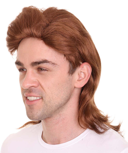 Wigs2you ハロウィンパーティープレミアム H-2143 80年代ブラウンマレットウィッグ あなたのためにカスタマイズ 男性の髪の部分の調整プロセス