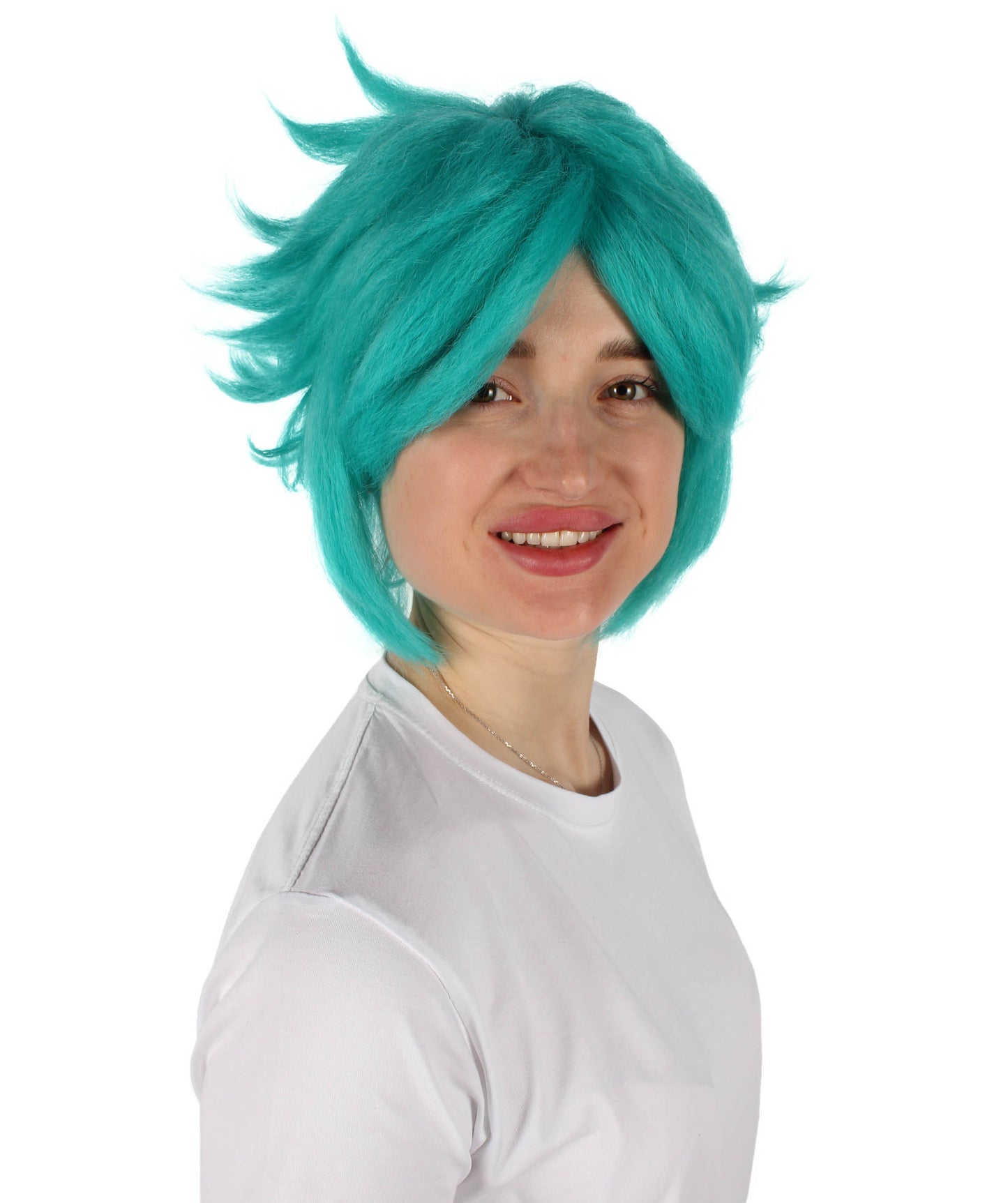Wigs2you H-6922 大人用女性用マルチインストゥルメンタルミュージカルジーニアス グリーンゲーミングウィッグ