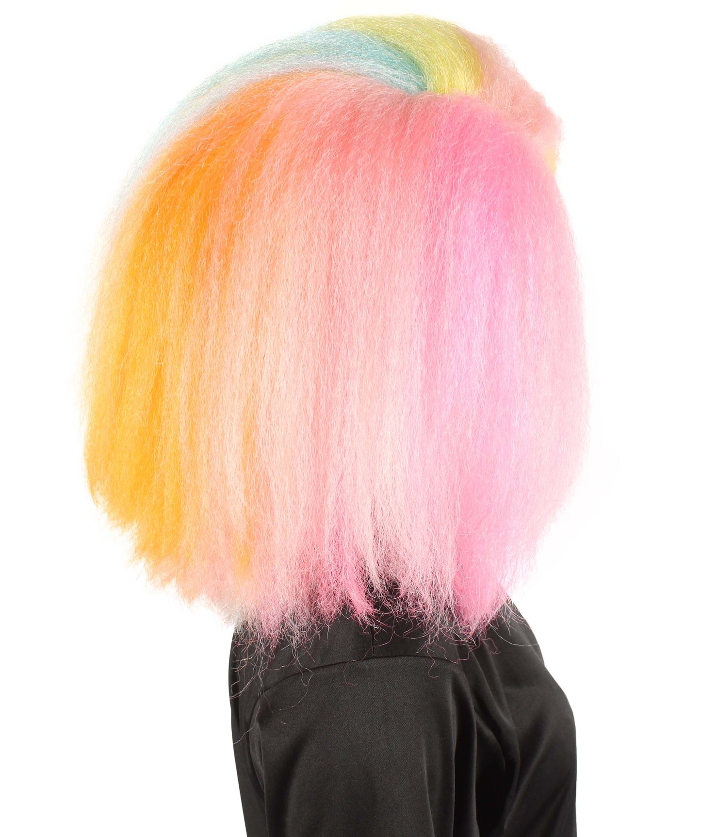 ハロウィンパーティプレミアムレディース H-5756 レインボーカットアフロウィッグ