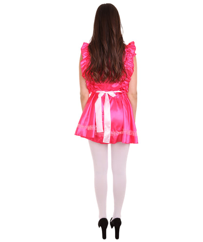 大人用女性の JCO-327_12 ソワリーフレンチメイド制服 ダークピンク コスプレコスチューム