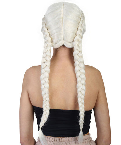 Wigs2you ハロウィンパーティープレミアムレディース H-1822 華やかに見える独占コスプレウィッグ キム・カーダシアン ブロンド三つ編みスタイル