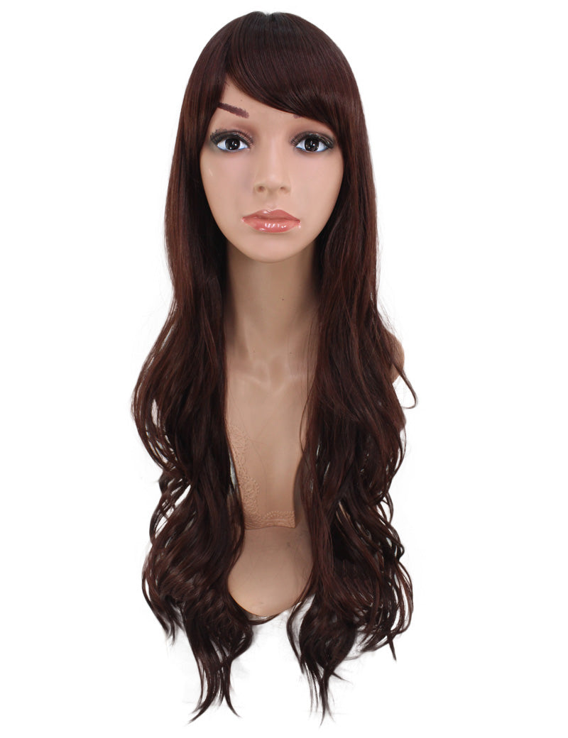 耐熱商品 ロングウィッグ ナチュラルウェーブで女の子らしいスタイルに 74cmで超ロング！ ウィッグネット付き W-519
