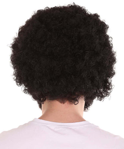 Wigs2you ハロウィンパーティー プレミアム メンズ H-637 ヒゲ＆アフロウィッグ ブラックカラー