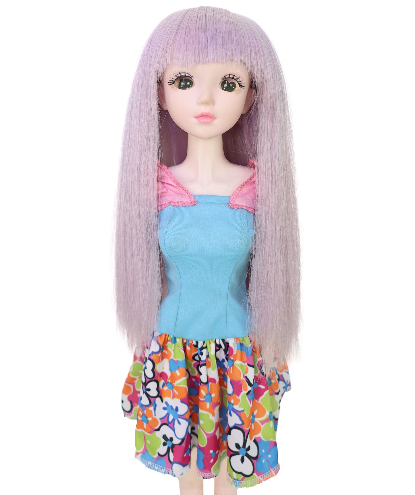 Wigs2you- B-206 ウィッグ _ 耐熱パステルピンク 13インチ レギュラー