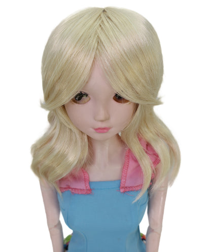 Wigs2you B-233 ブロンドのカーリーショートドールウィッグ - コスプレドール用軽量7インチ合成ヘアピース