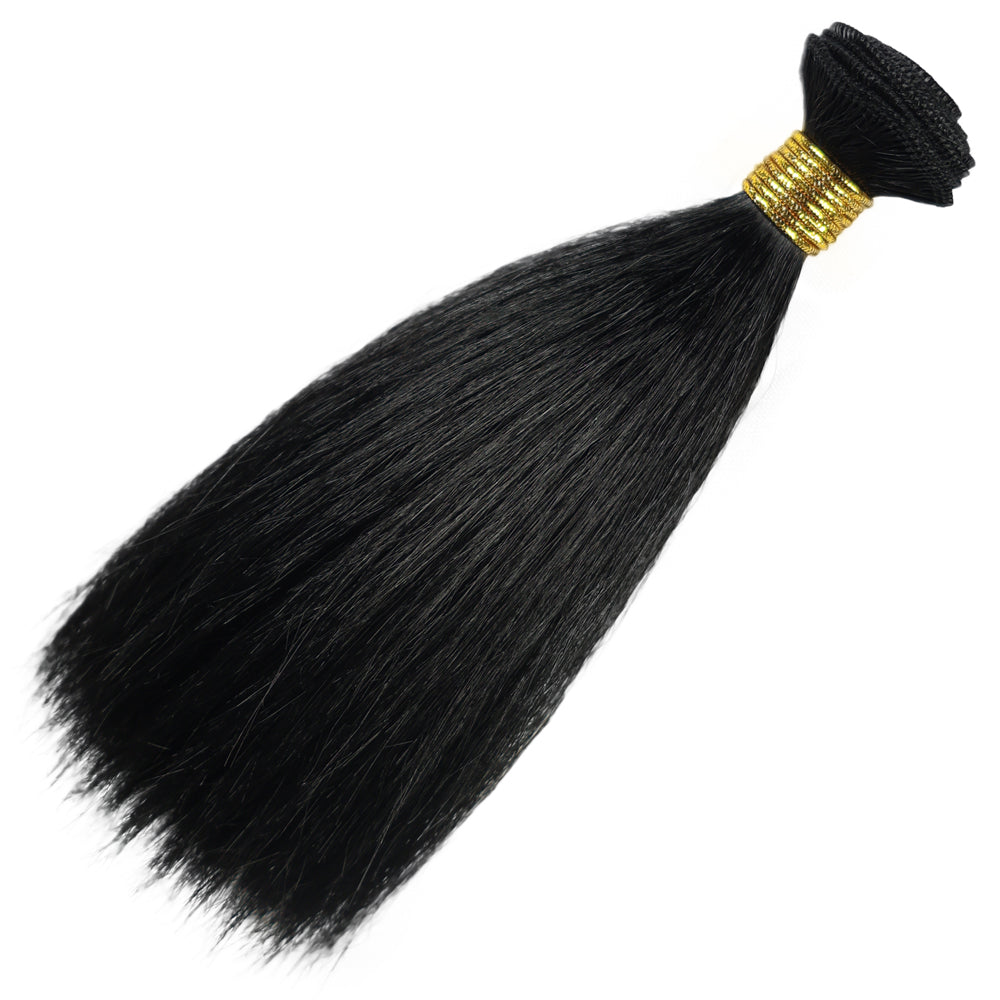 Wigs2you B-239 ドールヘアウィッグ 6インチ ヘアウェフト ストレート 合成繊維 カラーバリエーション BJDドール用 耐熱ファイバー ドール用ヘアパーツ アレンジ