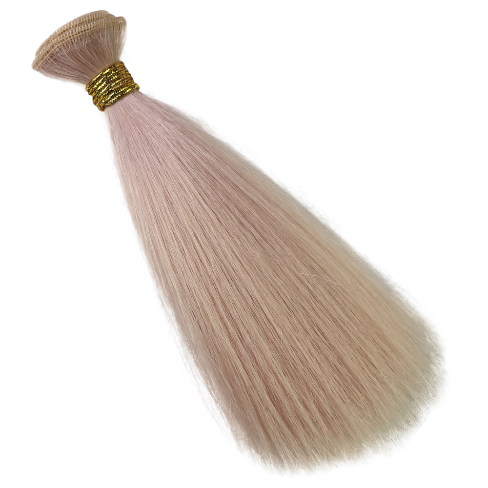 Wigs2you B-239 ドールヘアウィッグ 6インチ ヘアウェフト ストレート 合成繊維 カラーバリエーション BJDドール用 耐熱ファイバー ドール用ヘアパーツ アレンジ
