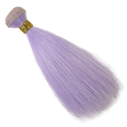 Wigs2you B-239 ドールヘアウィッグ 6インチ ヘアウェフト ストレート 合成繊維 カラーバリエーション BJDドール用 耐熱ファイバー ドール用ヘアパーツ アレンジ
