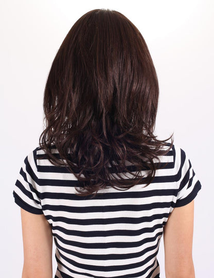 エアリーカールが可愛い！ふわふわヘアで柔らかな女の子に  耐熱です ウィッグネット付き W-537