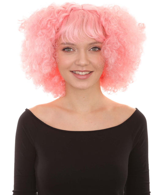 Wigs2you ハロウィンパーティ プレミアムレディース H-980 ショートピンク かわいいカーリーウェーブウィッグ