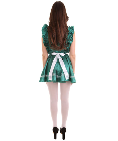 大人用女性の JCO-327_9 ソワリーフレンチメイド制服 コスチューム ダークグリーン コスプレコスチューム