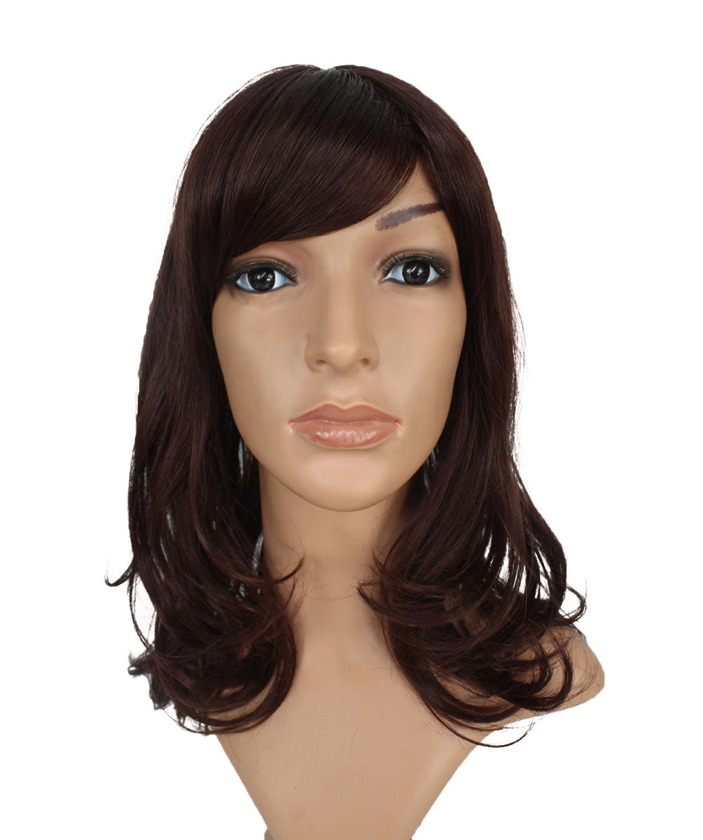 エアリーカールが可愛い！ふわふわヘアで柔らかな女の子に  耐熱です ウィッグネット付き W-537
