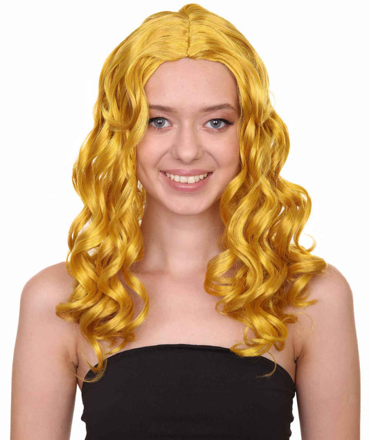 Wigs2you ハロウィンパーティー プレミアム レディース H-1105 とっても着け心地の良いアリスウィッグ 鏡の国のアリス ゴールドカラー