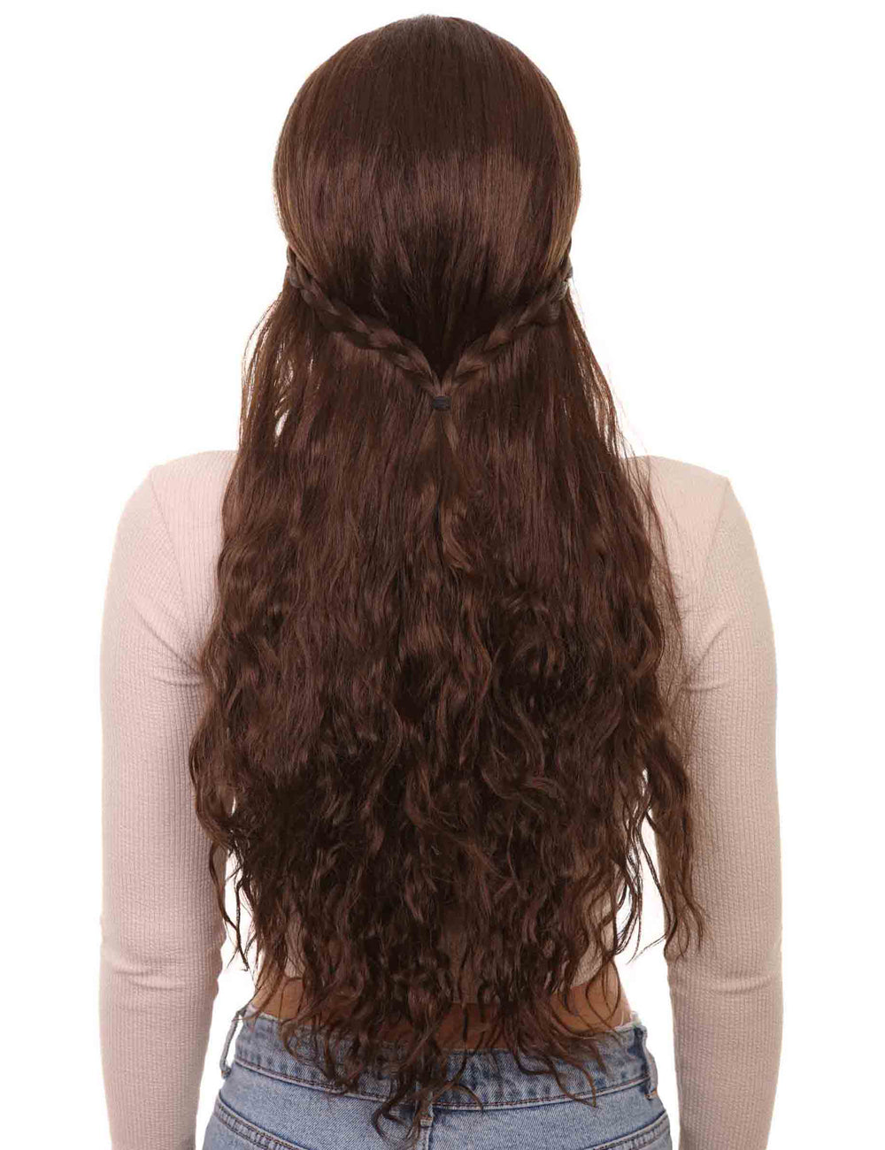 Gilded Goddess Wigs Collectionウィッグ コレクション | ロングレディースキャラクターコスプレハロウィンウィッグ | プレミアム通気性キャップレスキャップ H-369