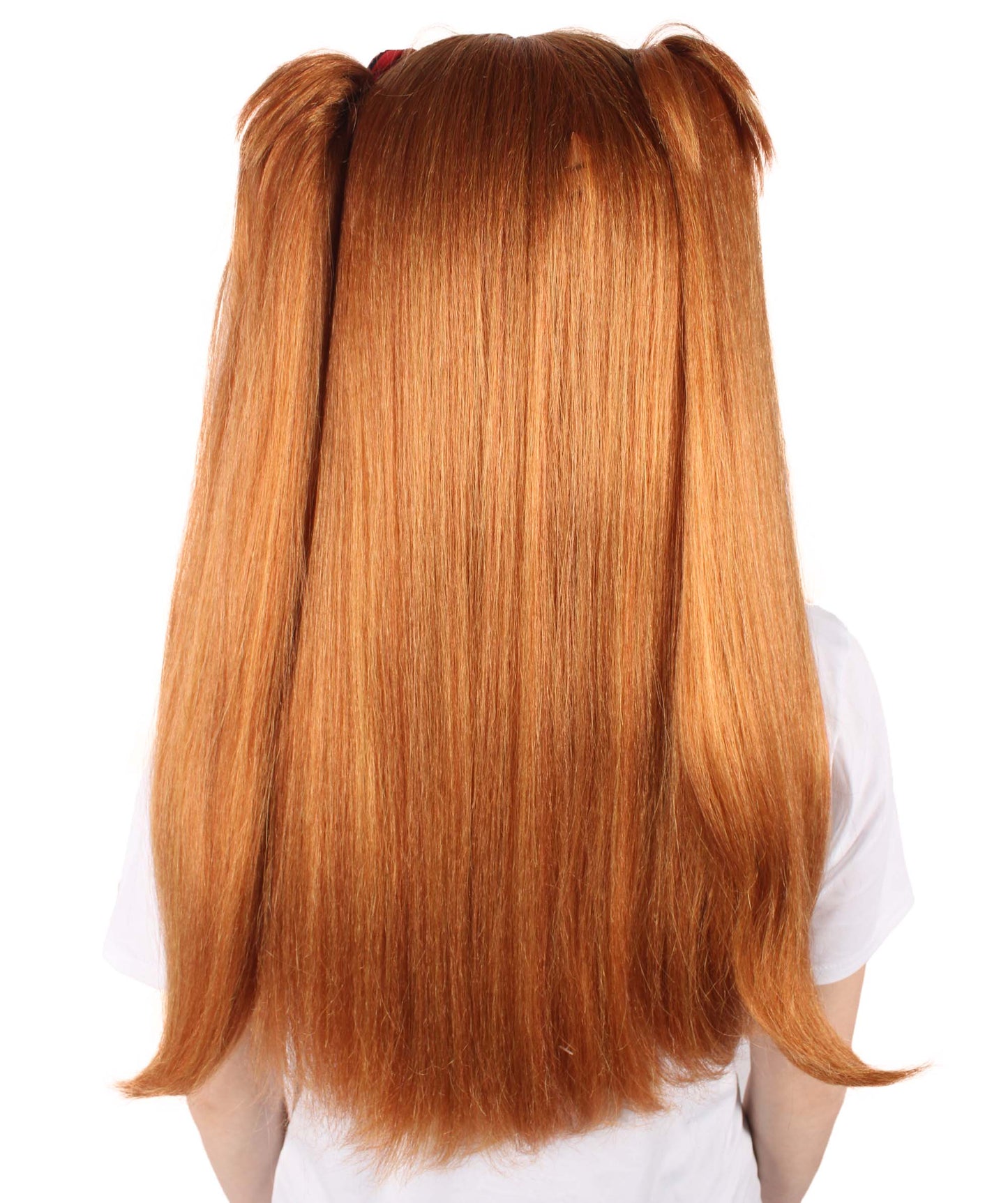 Wigs2you H-6910 大人女性用アニメ主人公ダブルポニーテールブラウンウィッグ｜コスプレに最適｜難燃性合成繊維