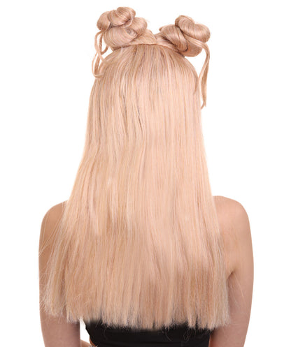 Wigs2you ハロウィン パーティー プレミアム レディース H-1216 快適なフィット感のゴールデン ブロンド アジアン プリンセス ウィッグ
