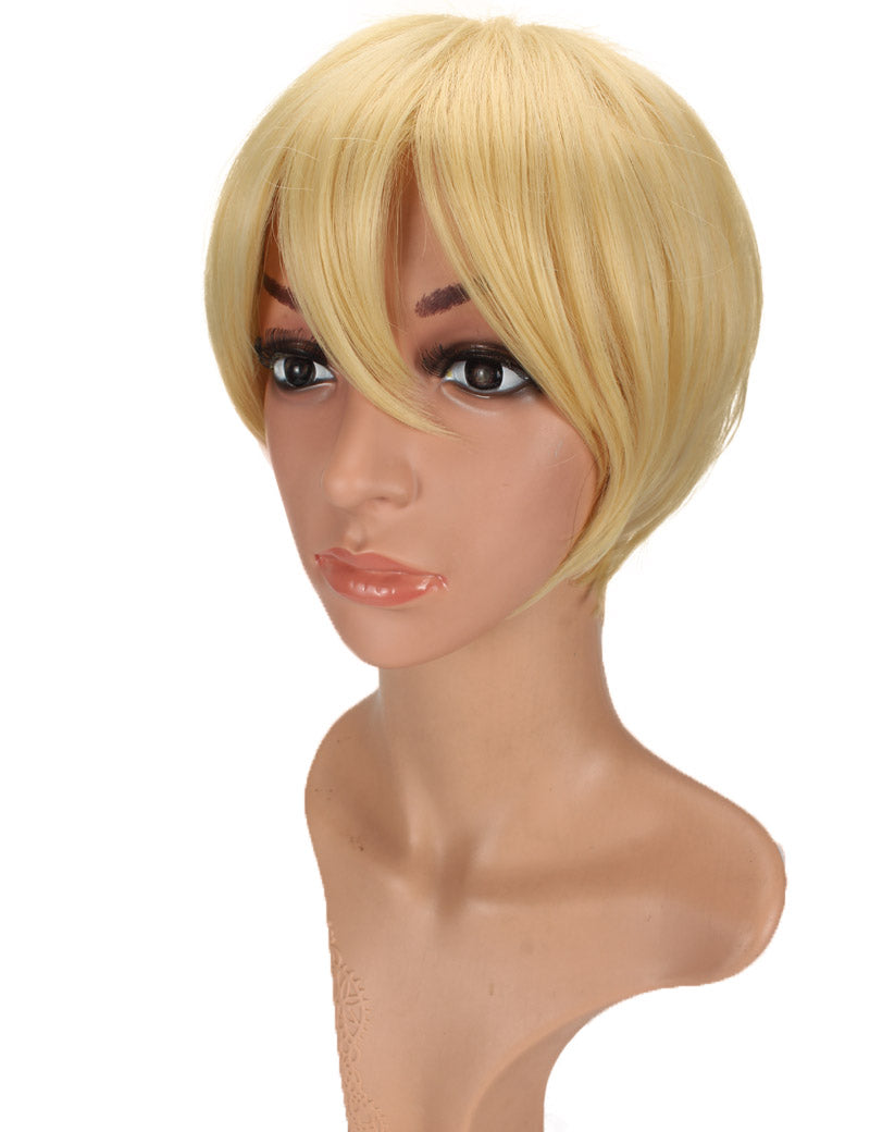 Wigs2you コスプレウィッグ ブルーロック 潔世一 糸師凛 機動戦士ガンダムSEED キラ・ヤマト風 茶髪 日本製高級ファイバー使用 C-056 フルウィッグ 耐熱 コスプレ ハロウィン 男装 メンズ 簡単 小顔 最高級 ナチュラル かつら Wig コスプレウィッグ