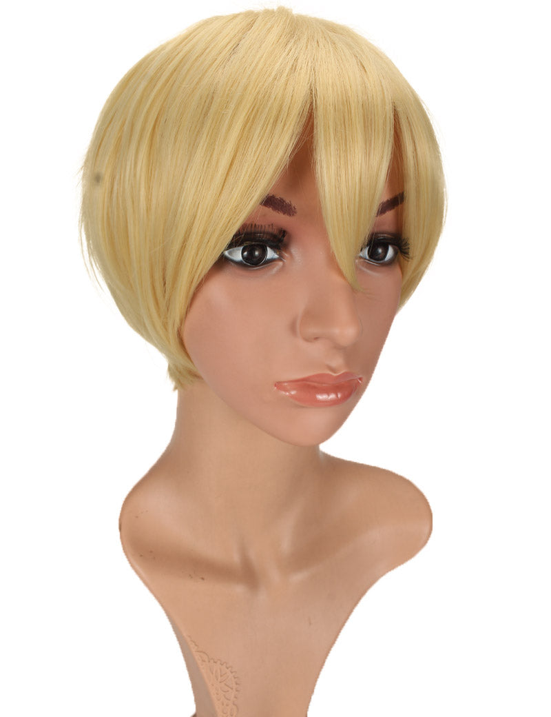 Wigs2you コスプレウィッグ ブルーロック 潔世一 糸師凛 機動戦士ガンダムSEED キラ・ヤマト風 茶髪 日本製高級ファイバー使用 C-056 フルウィッグ 耐熱 コスプレ ハロウィン 男装 メンズ 簡単 小顔 最高級 ナチュラル かつら Wig コスプレウィッグ