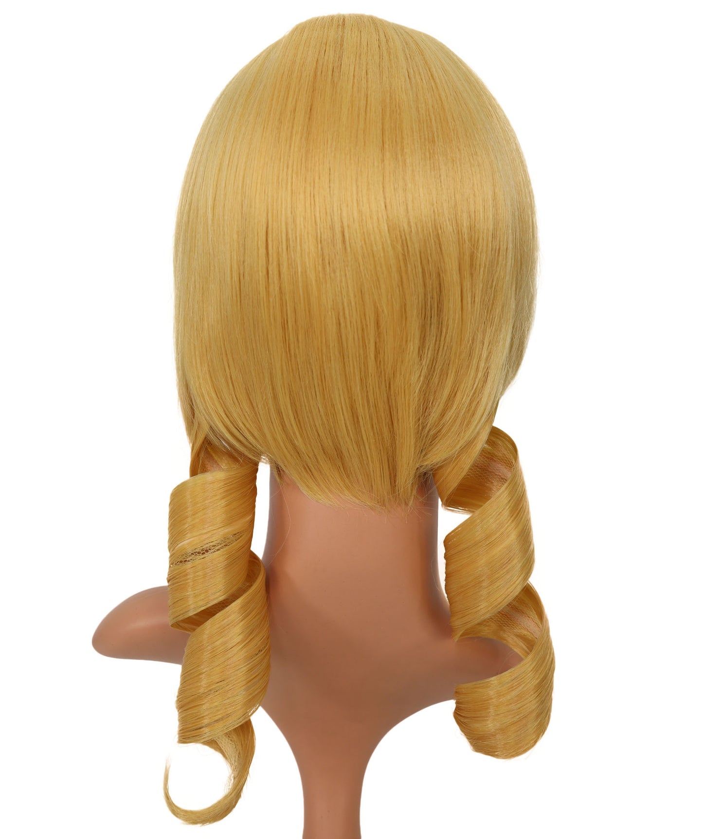 Wigs2you C-109 コスプレウィッグ ブロンドツインテール サイドバング付き 16インチ 人工毛 女性用