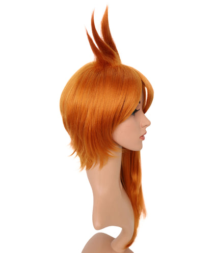 Wigs2you C-111 コスプレウィッグ アンバー ハイポニーテール スパイキーバングス | 女性用 12インチ ストレートヘア