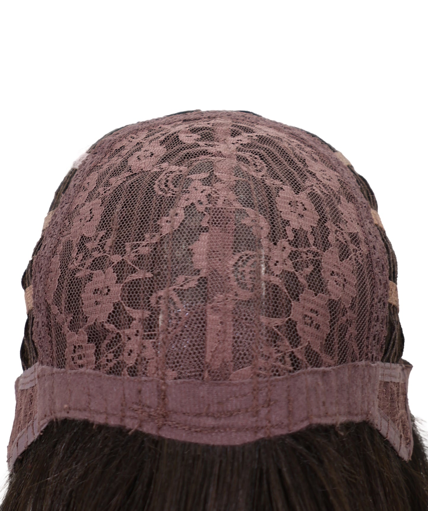 Wigs2you C-119 24インチ ダークブラウン ロングカーリーウィッグ（前髪付き） - 女性用耐熱キャップレスウィッグ