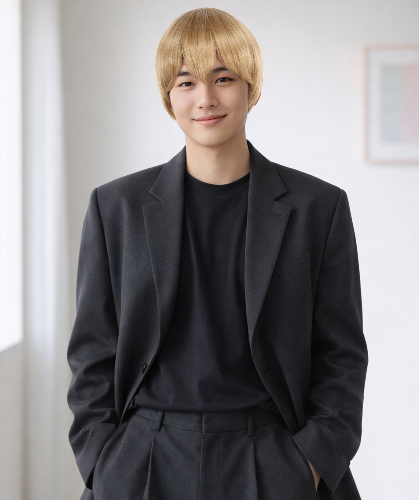 Wigs2you C-123 メンズショートブロンドウィッグ – 11インチ耐熱人工毛（コスプレ、ファッション、普段使いのスタイリングに最適）