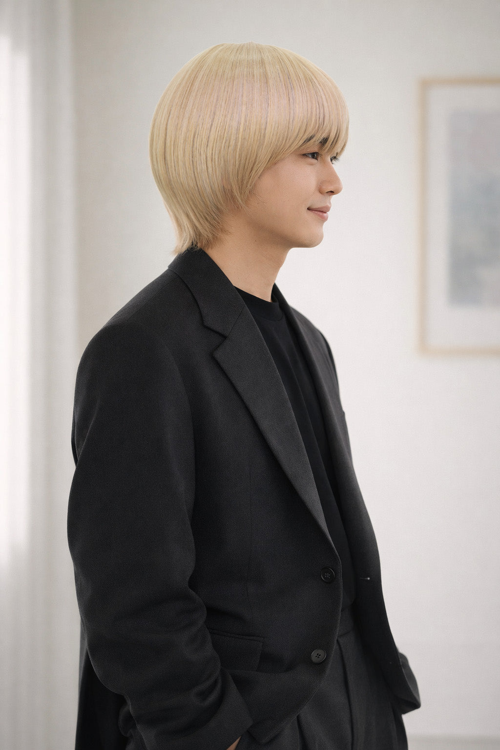 Wigs2you C-123 メンズショートブロンドウィッグ – 11インチ耐熱人工毛（コスプレ、ファッション、普段使いのスタイリングに最適）