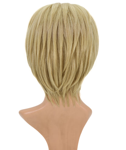 Wigs2you C-124 男性用10インチブロンドショートウィッグ – コスプレや普段着に最適な耐熱人工毛