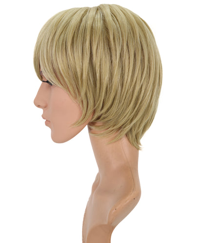Wigs2you C-124 男性用10インチブロンドショートウィッグ – コスプレや普段着に最適な耐熱人工毛
