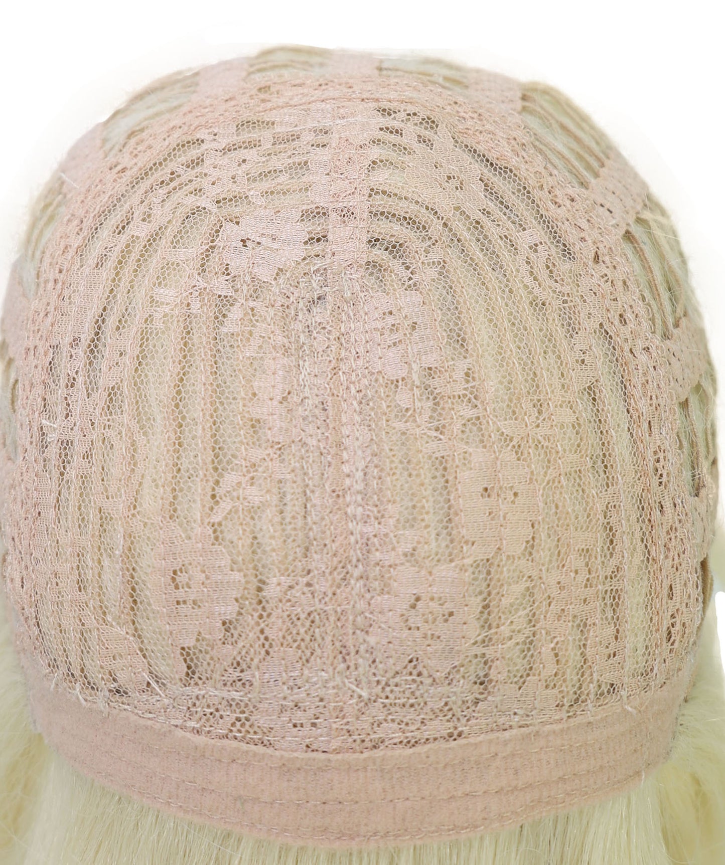 Wigs2you C-127 前髪付きブロンドコスプレウィッグ - コスチュームイベント用19インチ合成ストレートヘア