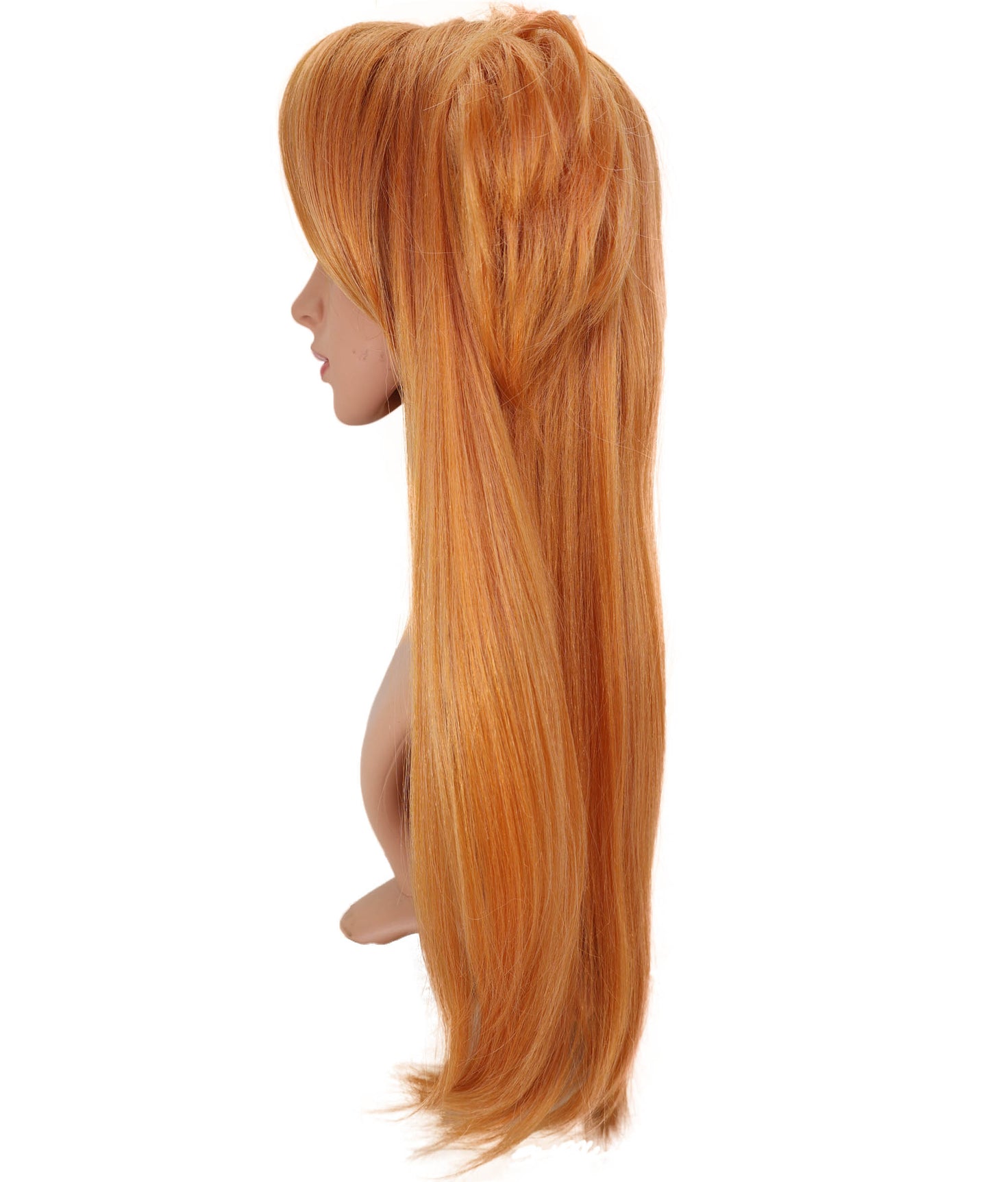 Wigs2you C-131 ロング オレンジ ツインテールウィッグ – 25インチ 耐熱性合成繊維 コスプレウィッグ 女性用