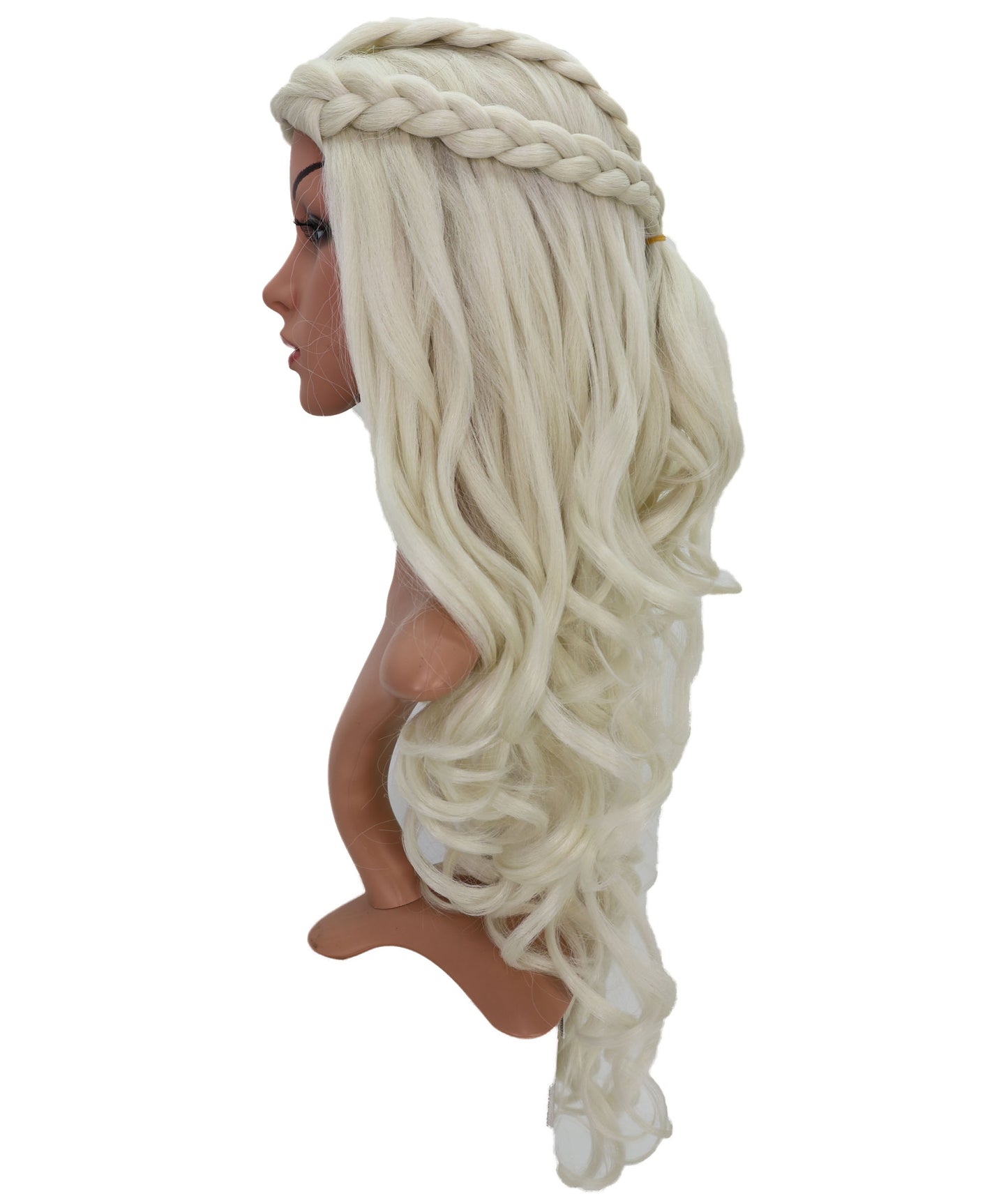 Wigs2you C-132 ロングカーリーライトブロンドウィッグ - 26インチ耐熱性合成繊維製コスプレウィッグ（女性用）