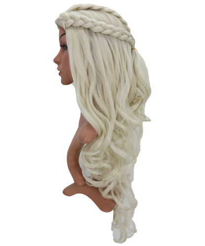 Wigs2you C-132 ロングカーリーライトブロンドウィッグ - 26インチ耐熱性合成繊維製コスプレウィッグ（女性用）