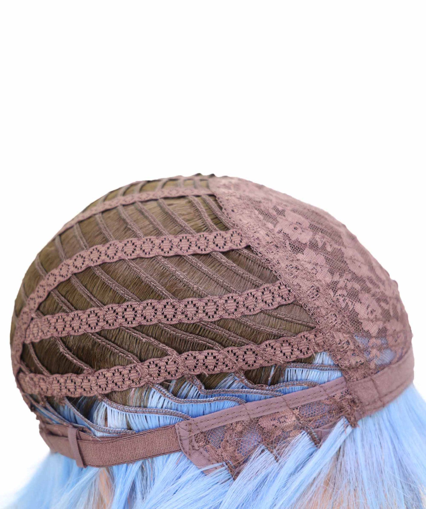 Wigs2you C-134 ブラウンブルーのショートウィッグ（男性用） – 9インチ耐熱合成繊維コスプレウィッグ（標準キャップ付き）