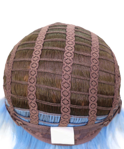 Wigs2you C-134 ブラウンブルーのショートウィッグ（男性用） – 9インチ耐熱合成繊維コスプレウィッグ（標準キャップ付き）