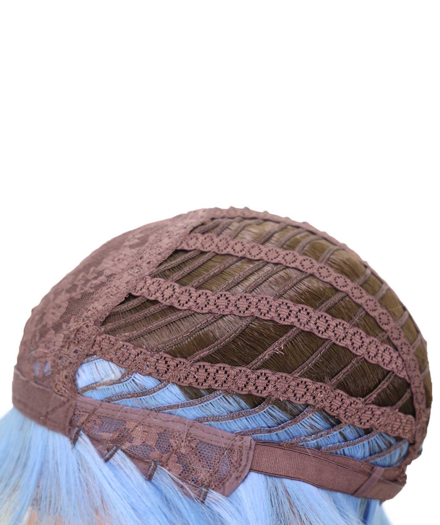 Wigs2you C-134 ブラウンブルーのショートウィッグ（男性用） – 9インチ耐熱合成繊維コスプレウィッグ（標準キャップ付き）