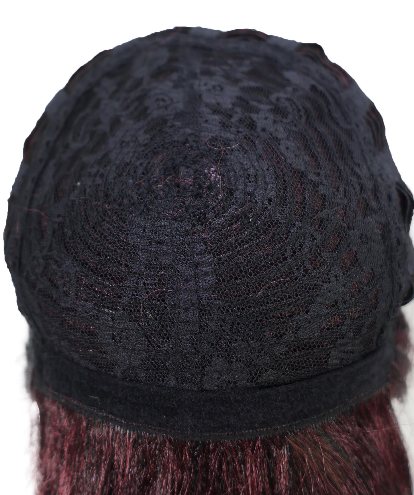 Wigs2you C-138 "女性用13インチショートアップスタイルウィッグ　ダークパープル　難燃性合成繊維製　ローバン付き　調節可能なキャップレスフィット "